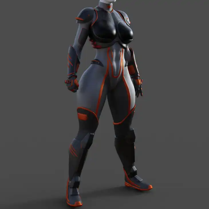 Cyber Claw Outfit for Genesis 8 Female_DAZ3D下载站