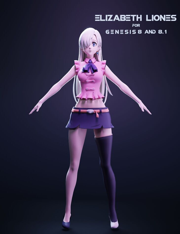 Elizabeth Liones For Genesis 8 and 8.1 Female_DAZ3D下载站