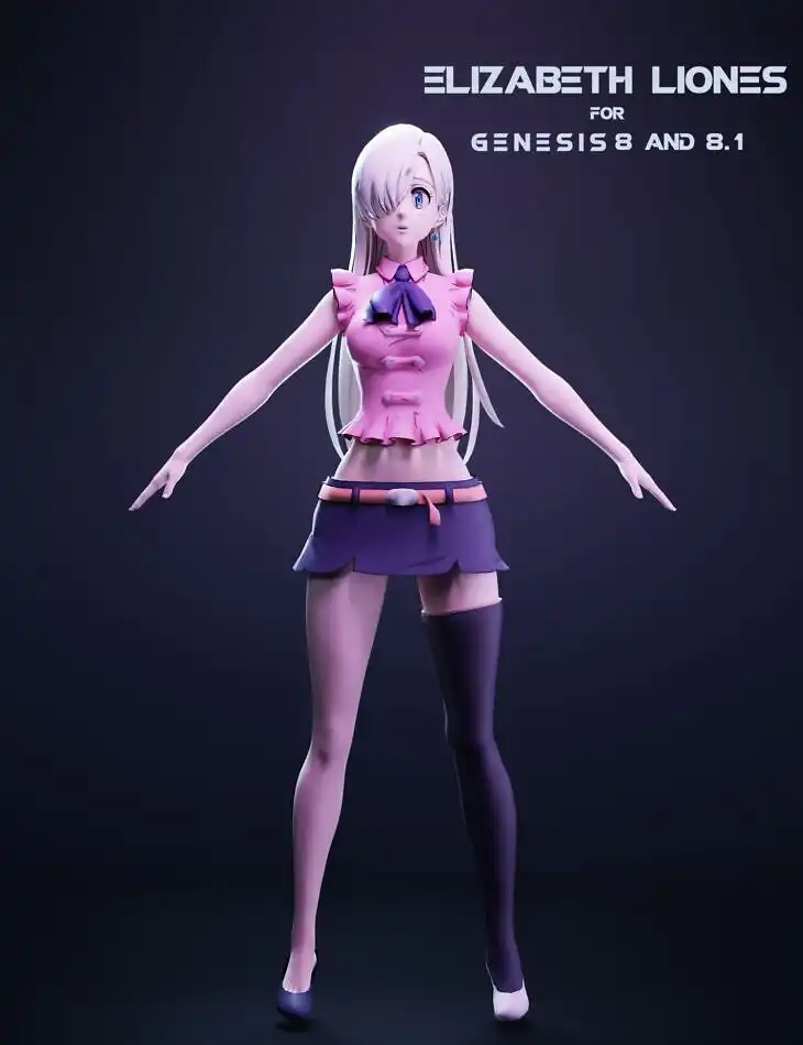Elizabeth Liones For Genesis 8 and 8.1 Female_DAZ3D下载站
