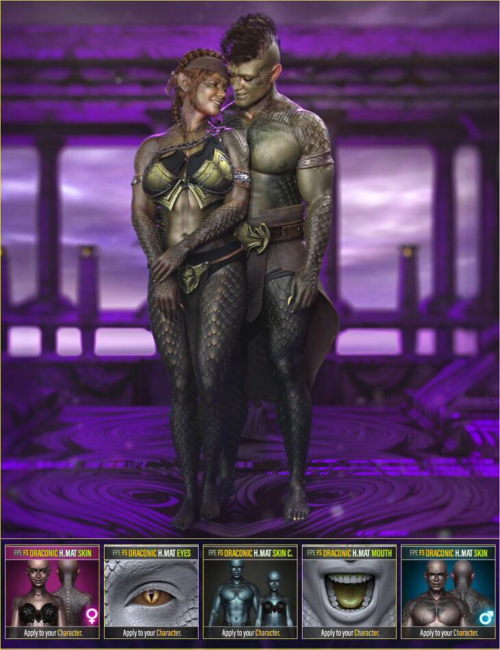 FPE Fantasy HD Skin Draconic for Genesis 9_DAZ3DDL