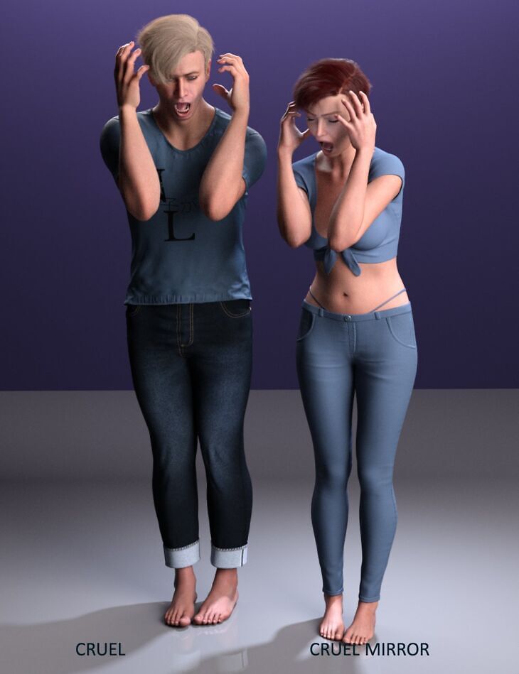 Getting Angry Poses and Expressions for Genesis 9_DAZ3D下载站