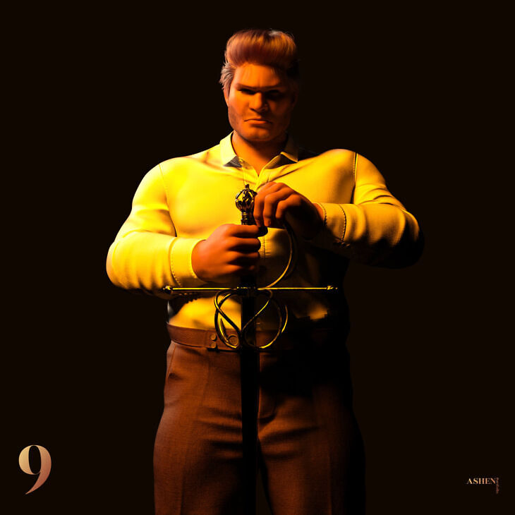 Grave Happard Character Morph for G8M, 8.1M and G9_DAZ3D下载站