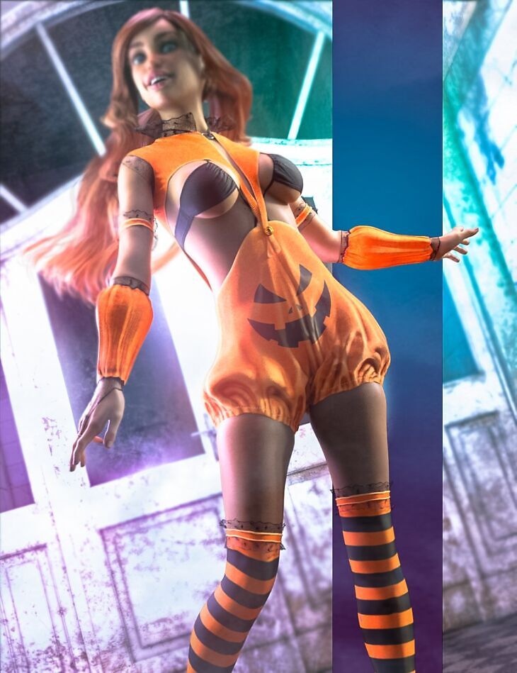 Grimlyn Outfit for Genesis 9, 8 and 8.1 Females_DAZ3D下载站
