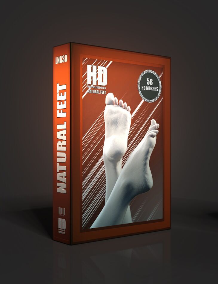 HD Essentials Natural Feet for Genesis 9_DAZ3D下载站