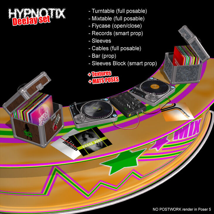 Hypnotix DJ Set_DAZ3D下载站
