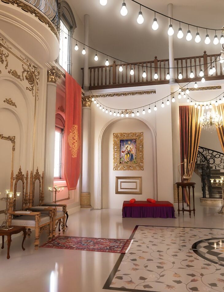 Indian Hall_DAZ3D下载站