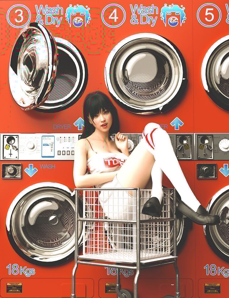Laundromat Vignette_DAZ3DDL