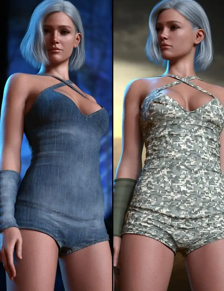 Mini Jumpsuit Set for Genesis 9_DAZ3DDL