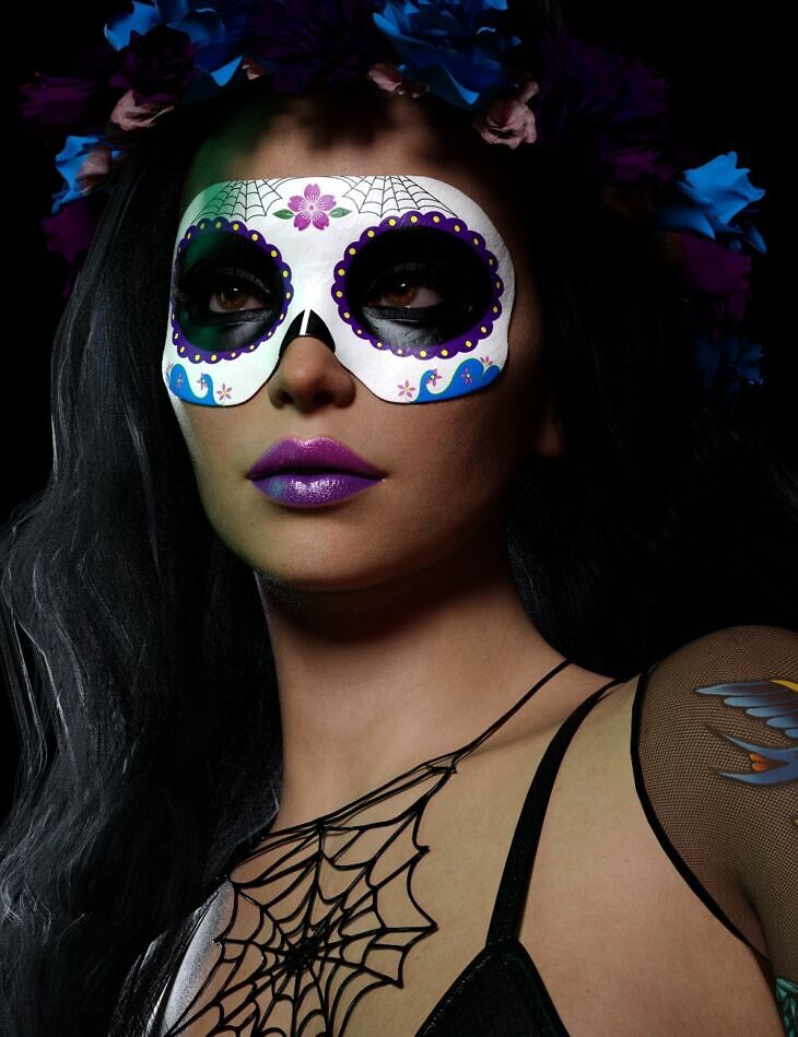 Painted Skin: Masks for Genesis 9_DAZ3D下载站