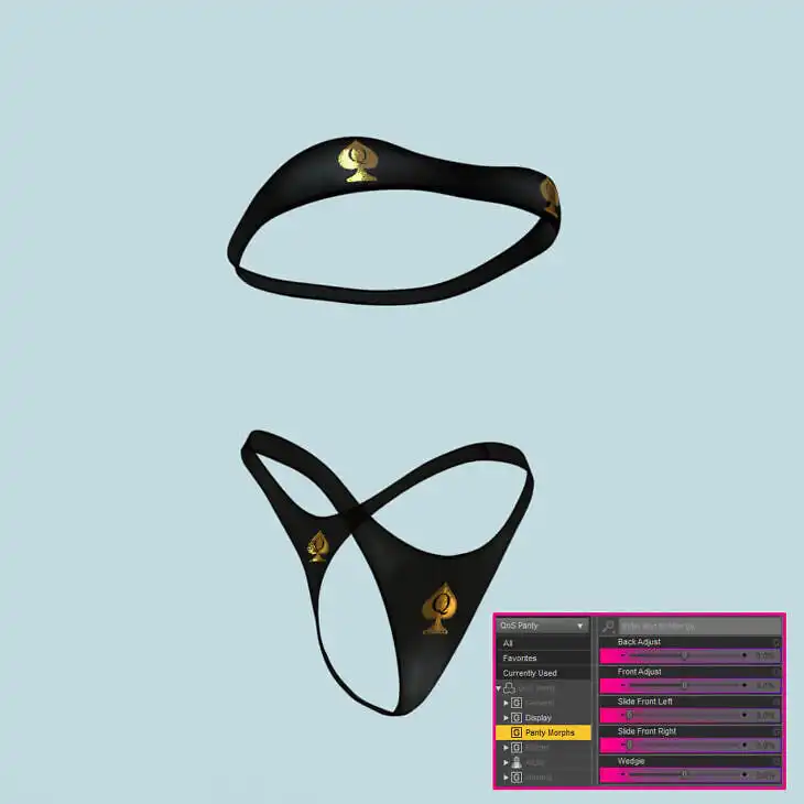 Queen of Spades Underwear for Genesis 8 Female_DAZ3D下载站