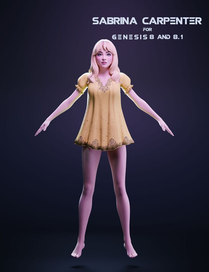 Sabrina Carpenter For Genesis 8 and 8.1 Female_DAZ3DDL