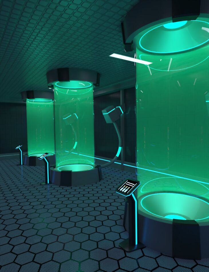 Sci-Fi Containment Tubes_DAZ3DDL