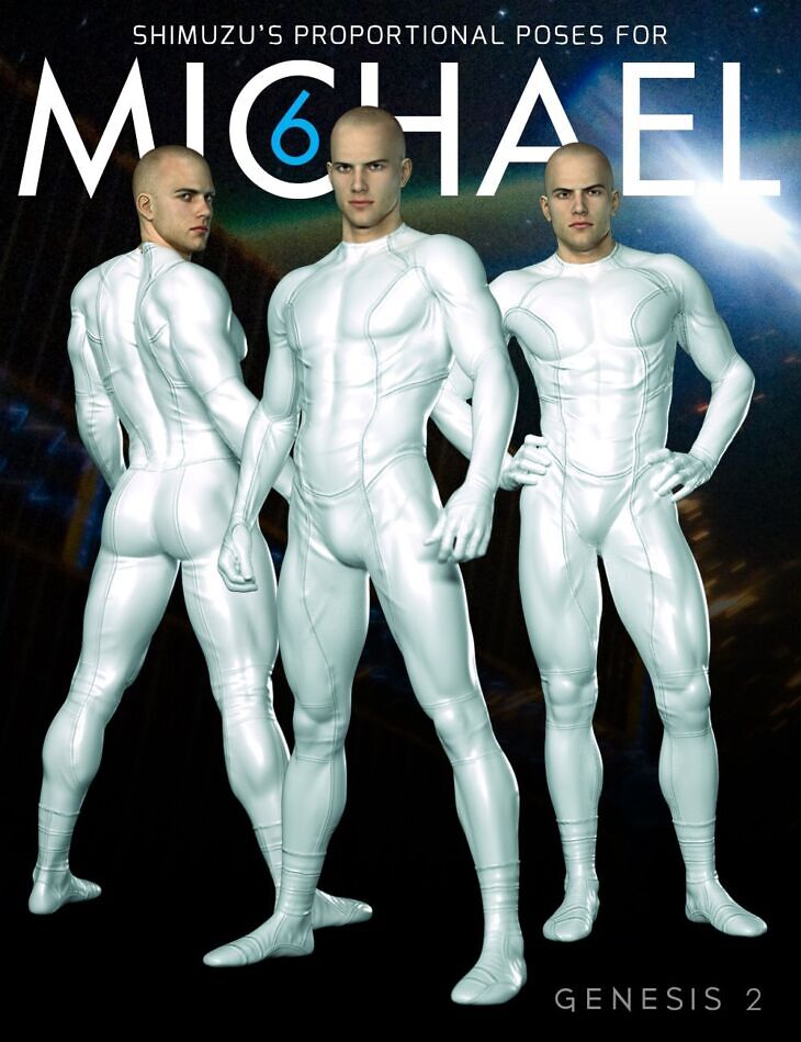 Shimuzu’s Proportional Poses for Michael 6_DAZ3D下载站