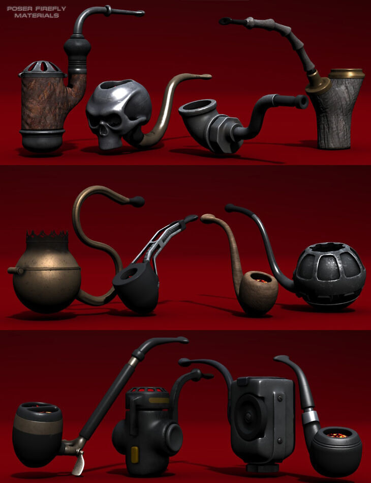 Smoking Pipes_DAZ3D下载站