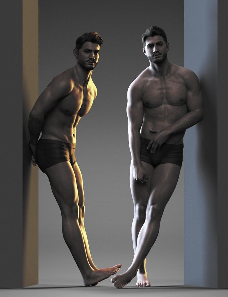 Standing for Him Poses for Genesis 9_DAZ3D下载站