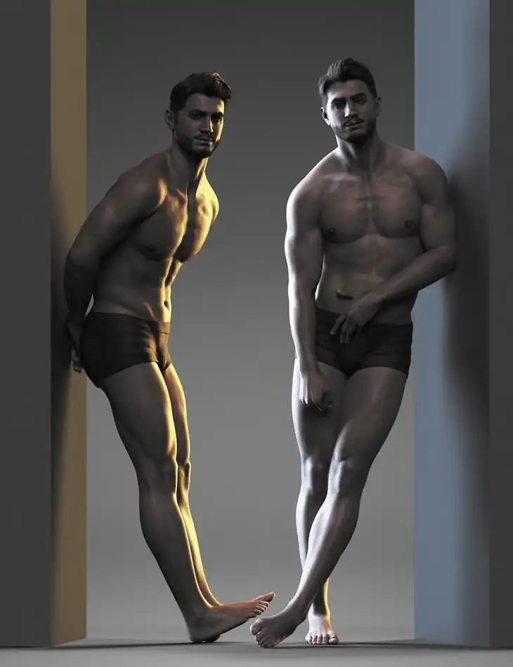 Standing for Him Poses for Genesis 9_DAZ3D下载站