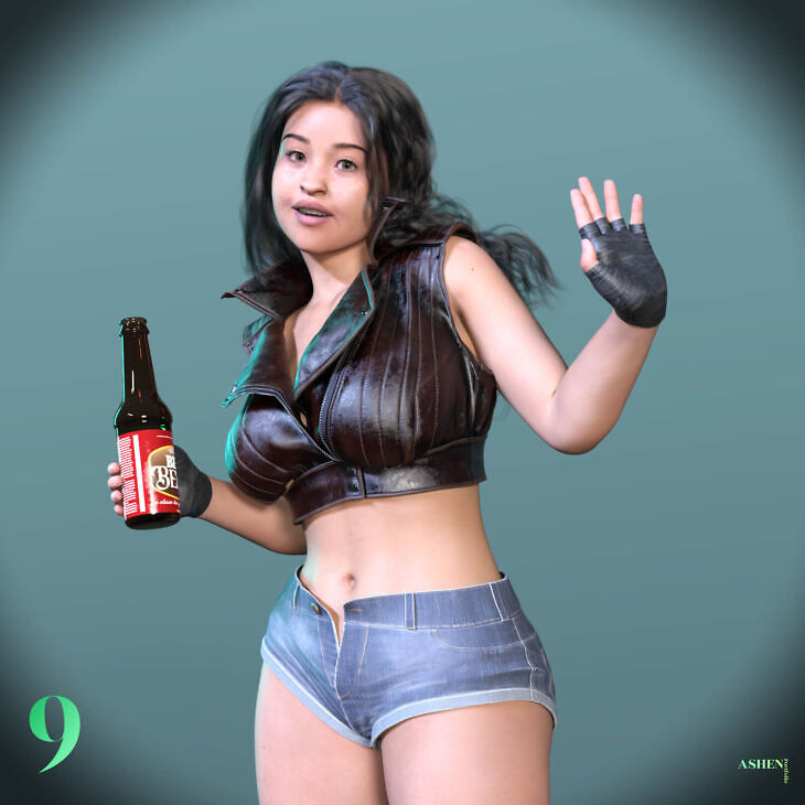 Tukkuttok Character Morph for G8F 8.1F and G9_DAZ3D下载站