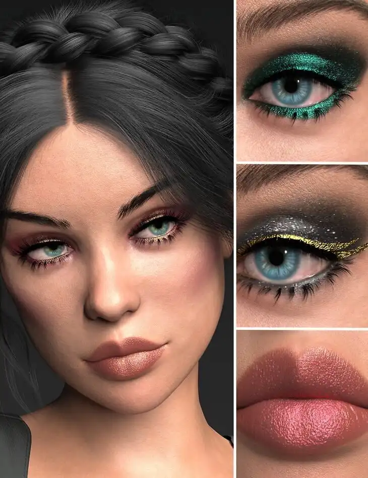 Twizted Glitter Overlays MR for Genesis 9_DAZ3DDL