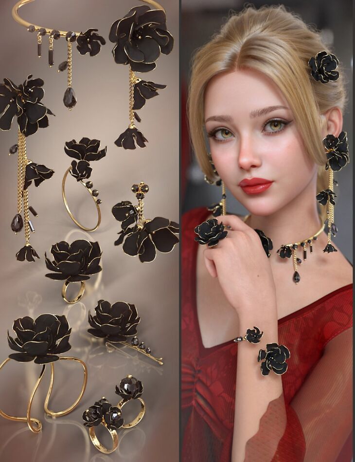 VRV Ninna Jewelry for Genesis 9, 8.1, and 8_DAZ3DDL