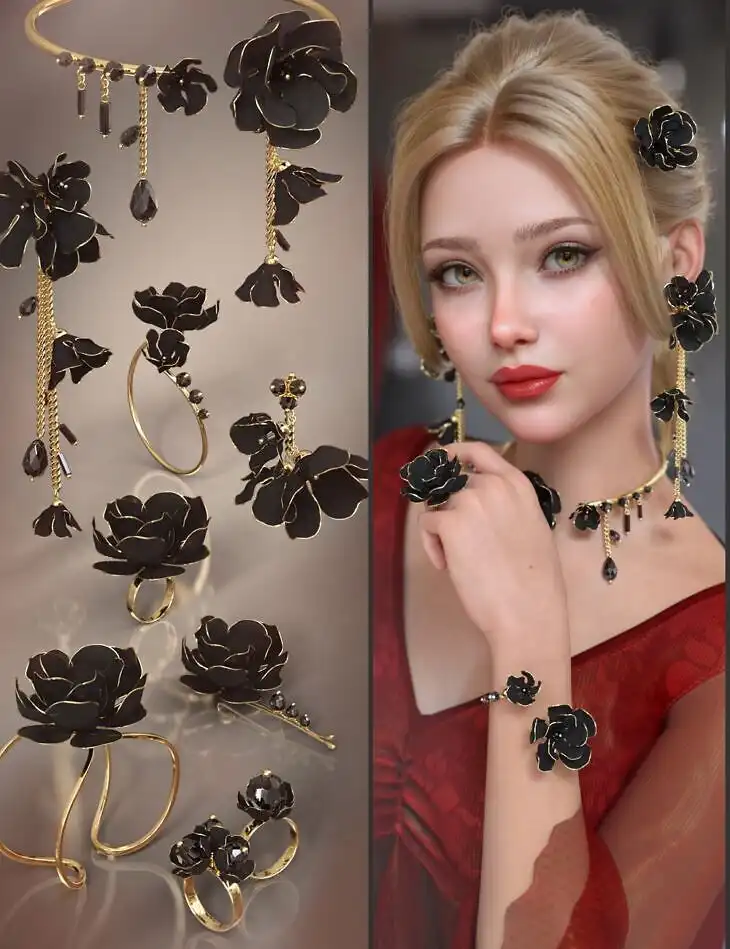 VRV Ninna Jewelry for Genesis 9, 8.1, and 8_DAZ3DDL