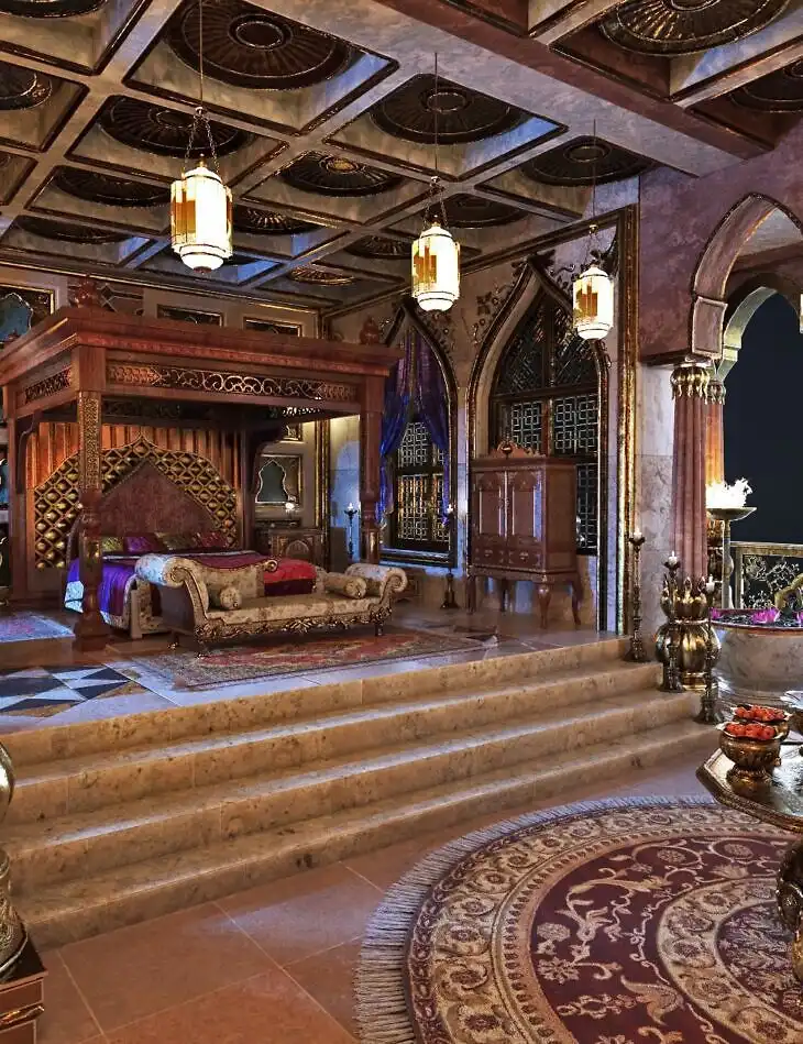 XI Arabian Palace Bedroom_DAZ3DDL