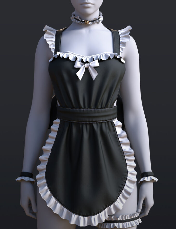 dForce BS Maid Apron Set for Genesis 9_DAZ3DDL