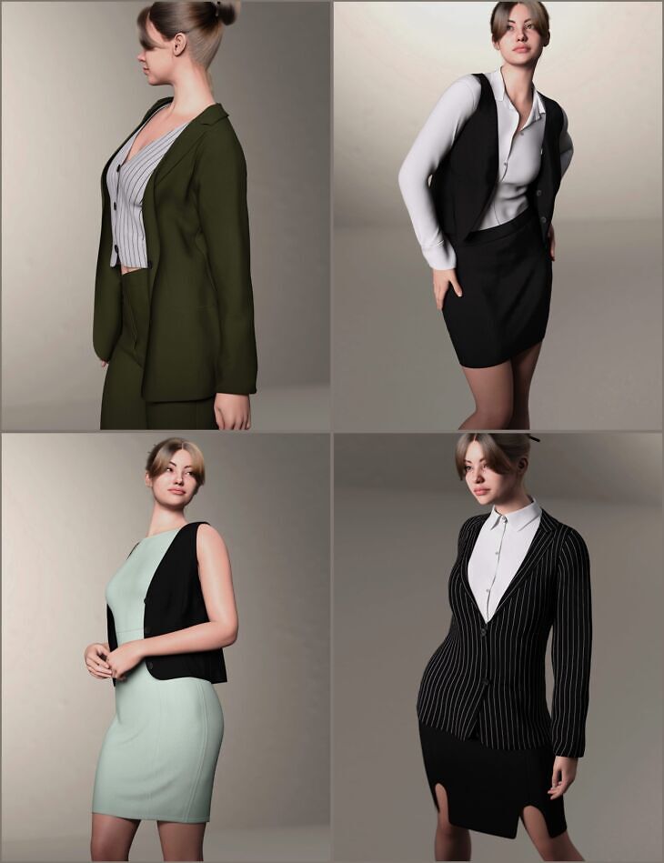 dForce Formal Wardrobe Mega Pack for Genesis 9_DAZ3D下载站
