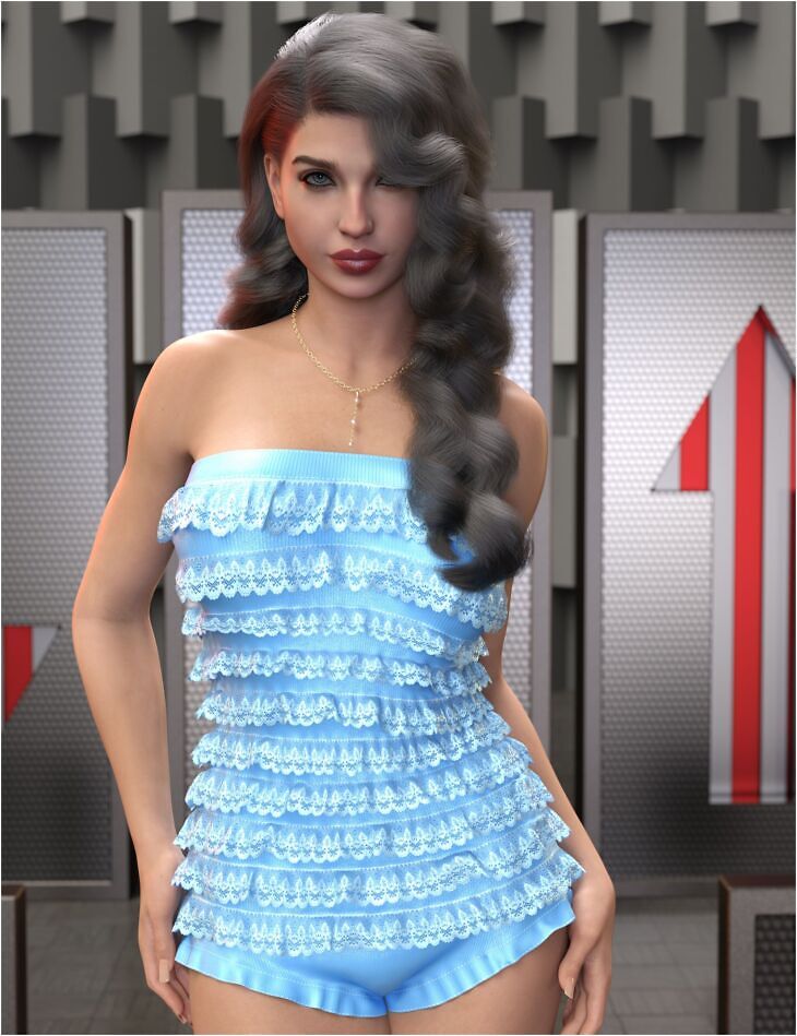 dForce Giselle Outfit For Genesis 9_DAZ3D下载站