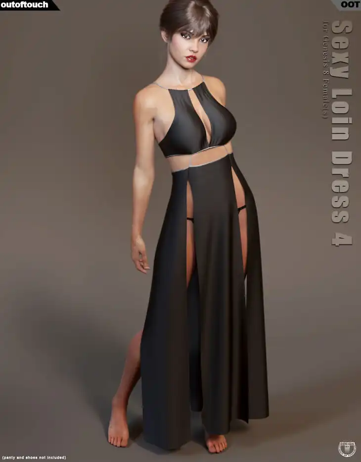 dForce Sexy Loin Dress 4 for Genesis 8 Females_DAZ3DDL
