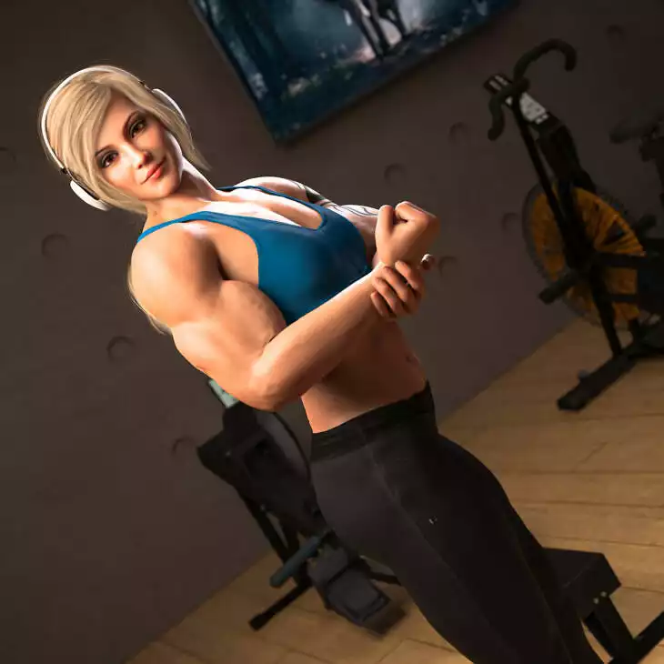 Gym Poses for Genesis 8 and 8.1 Female – V3_DAZ3DDL