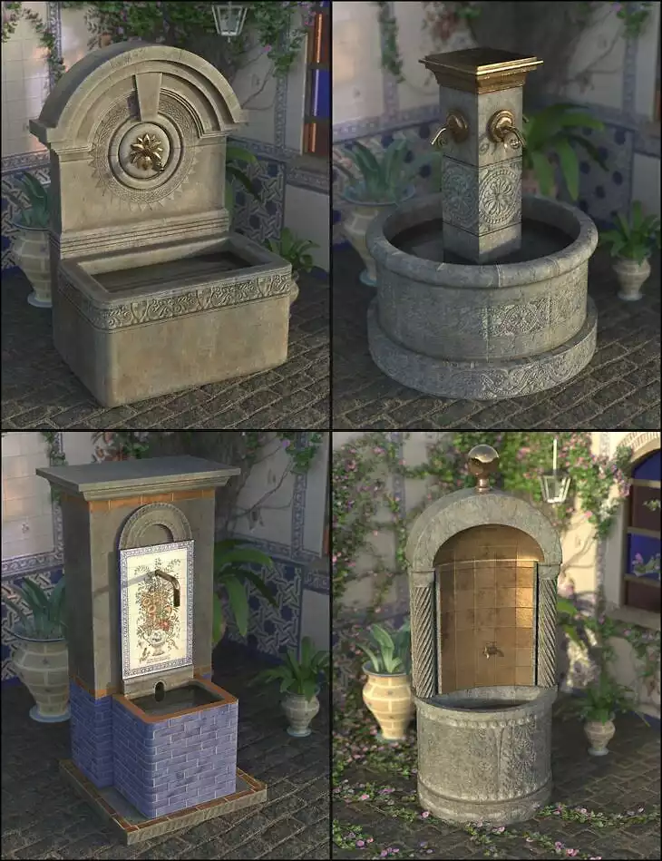 Historical Town Fountains_DAZ3DDL