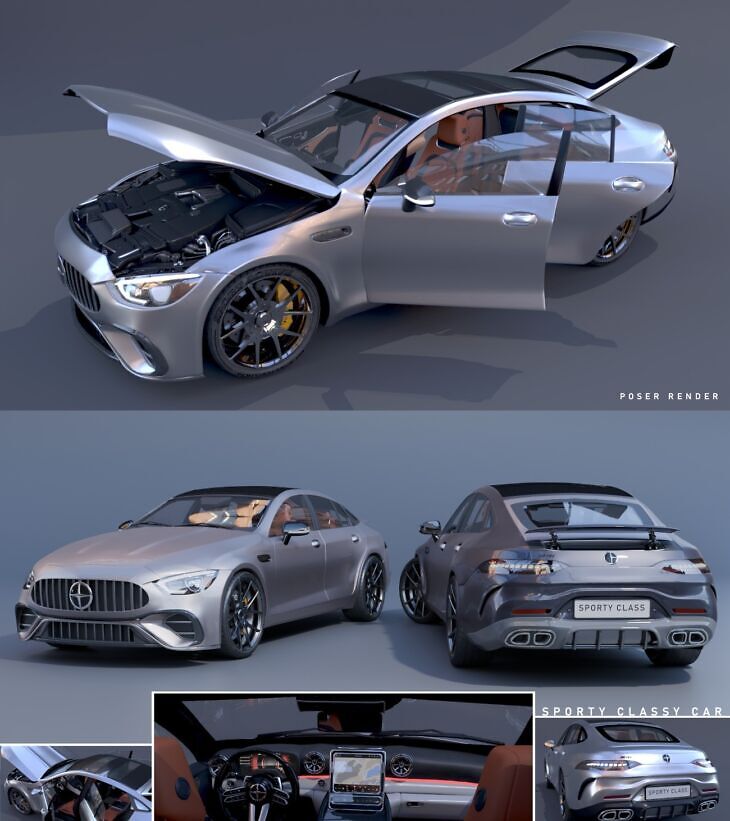 Sporty Classy Car_DAZ3D下载站