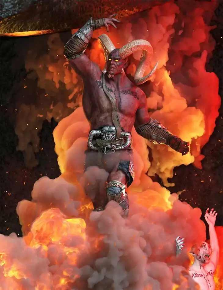 Summoned Demon Poses for Astaroth 9_DAZ3DDL